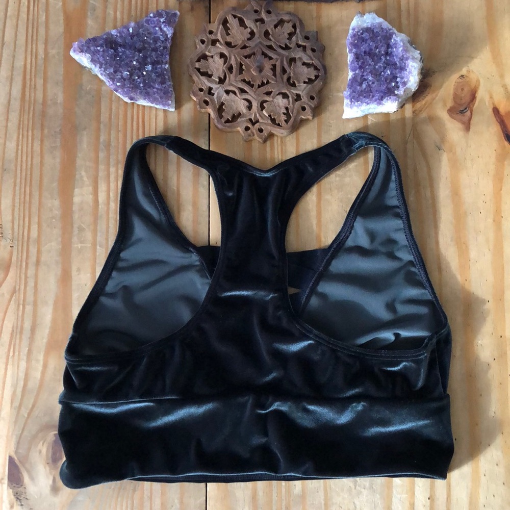 🖤Victoria’s Secret VSX Laceup Velvet Bralette - Picture 3 of 4